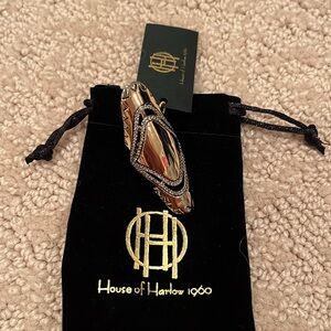 NEW House of Harlow 1960 Modern Tribal Ring